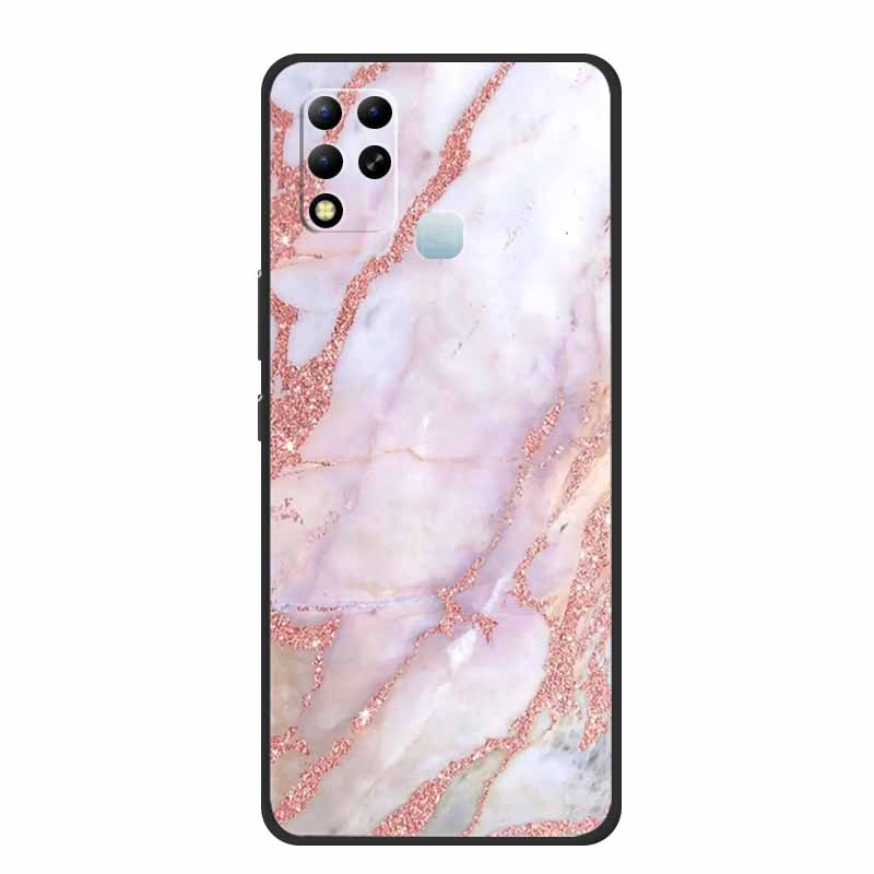 For Infinix Hot 11 G37 4G Case Marble Soft TPU Silicone Back Cover for Infinix Hot11 G37 X689F G 37 Protective Fundas Paras Etui