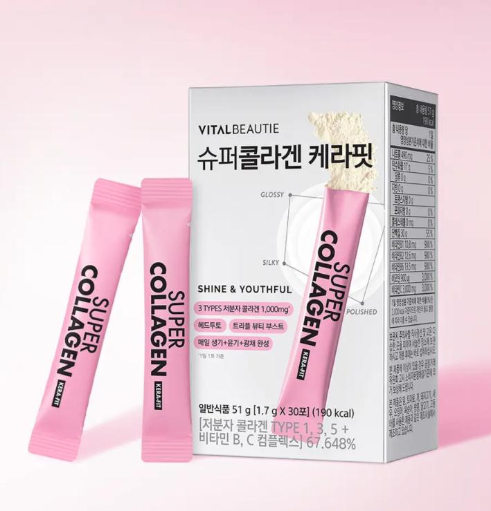 Vital Beautie Super Collagen Kerafit 30 Packs