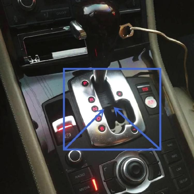 Center Gear Lever StripsSelector Console Blind Cover Caps Trim For D3 4E1713187A