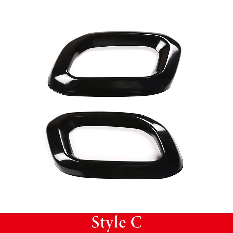 Tail Throat Exhaust Muffler Pipe Cover Stainless Steel Car Accessories For Mercedes-Benz GLC GLE GLS W167 X253 X167 2020-2022