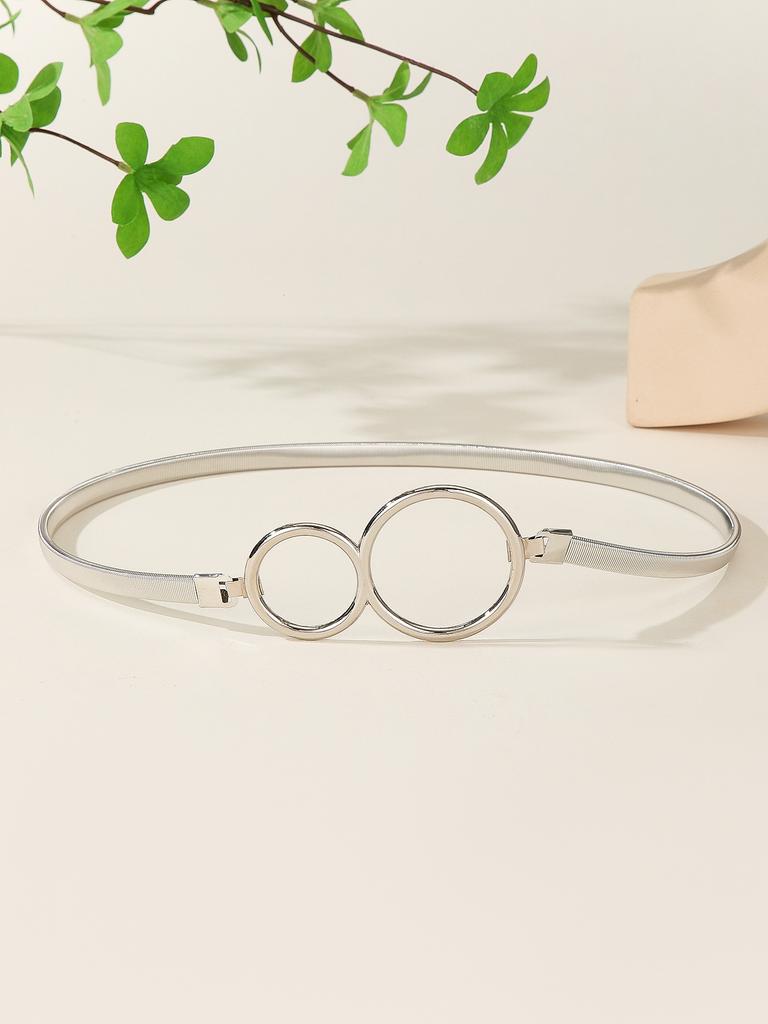 Metal Spring Belt Women'S Dress Shirt Sweater Elastic Elastic Waist Chain Waist Seal