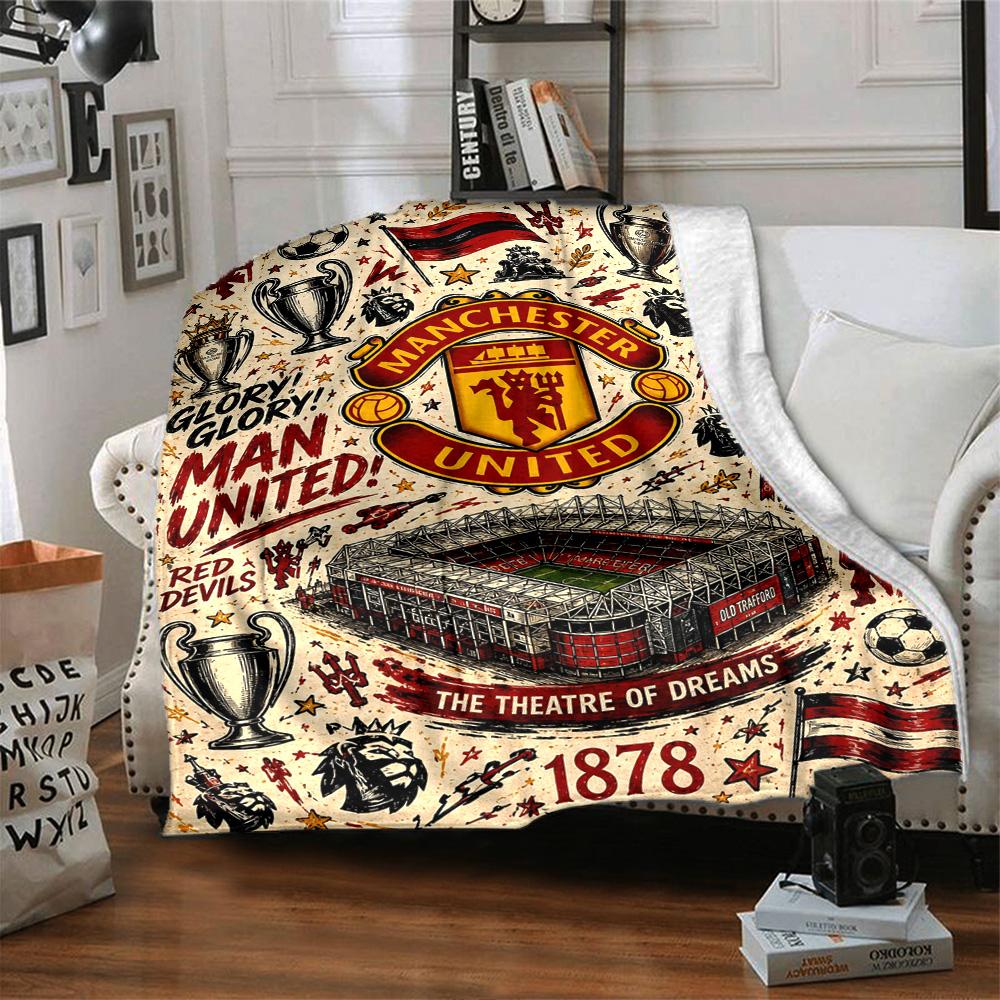 Manchester Blanket Soft Warm Cozy Suitable for Chair Office Chair Bedding Four Seasons Multipurpose Modern Perfect Gift for Relatives and Friends