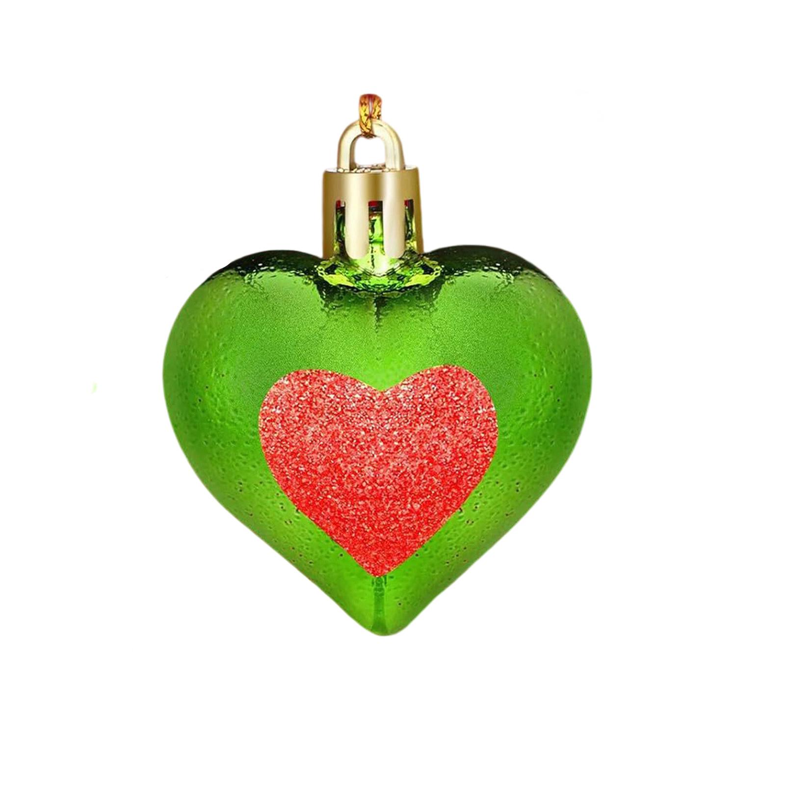 

Украшение Рождественская Елка Венок Украшения Маленькая Подвеска Подарок Любовь Персиковое Сердце Шар Украшения One Size