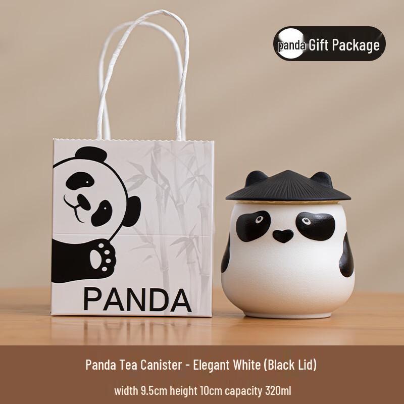 MY Creative Panda Ceramic Tea Caddy