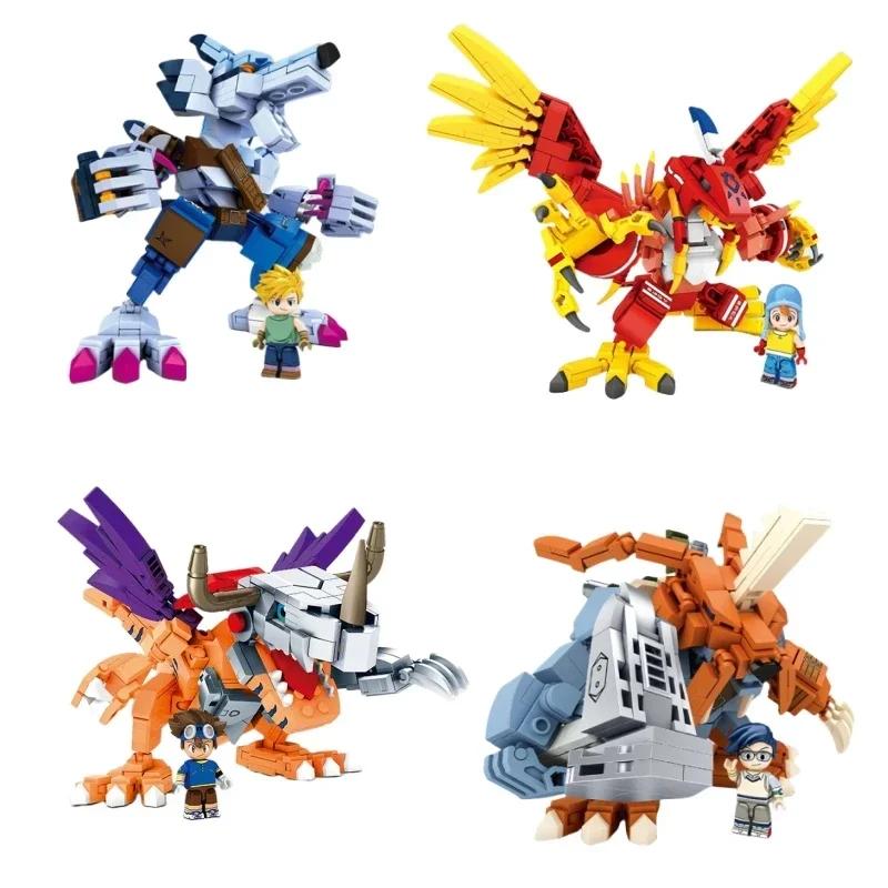 NEUER BLOCK Digimon Bausatz Bausteine Kampf Greymon Agumon Spielzeug Anime Ornamente Modell Kinder Weihnachtsgeschenk