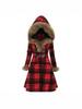 Bohemian Retro Faux Fur Hooded Coat with European & American Ethnic Style
