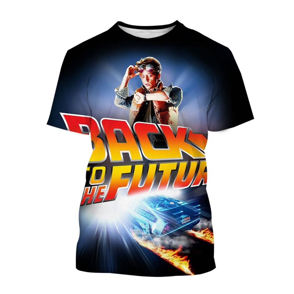 Summer fashion fantasy 3D printed movie short sleeved cool technology interstellar personality T-shirt