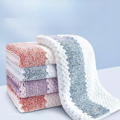 Coral Fleece Rags, Kitchen Dishcloths, Cleaning Towels, Square Towels, Water-absorbing and Non-shedding Hand Towels, Non-greasy Towels