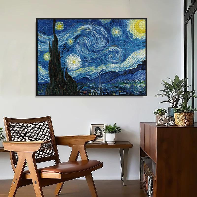 Direct Factory Supply High Quality 1000 Pieces White Card 380x260 Van Gogh Puzzle Jigsaw Custom-Printed World Famous Painting