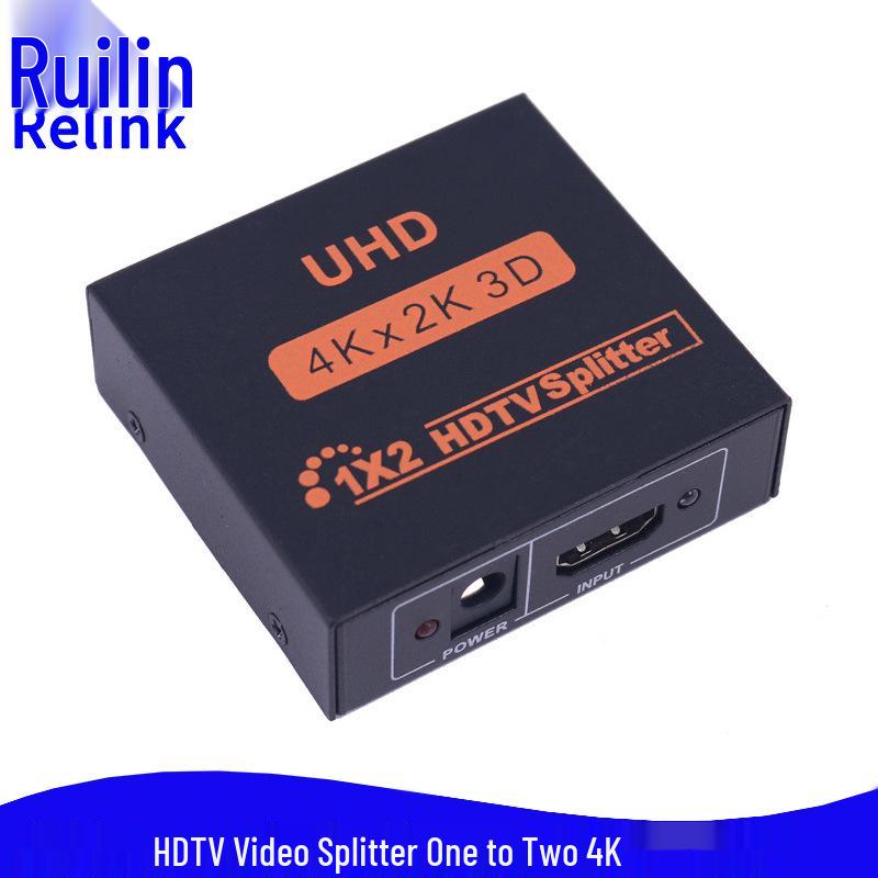 4K HDMI Splitter: 1 Input to 2 Output Screen Sharing Converter