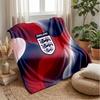 England Football Printed Flannel Blanket Skin Friendly Warm Decorative Throw for Indoor Couch Bed Daily Use