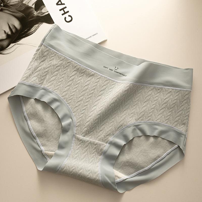 Bequeme, nicht abzeichnende Slips Damenunterwäsche Mittelhoch geschnitten Atmungsaktive Löcher Aminosäure Antibakterieller Schritt Slip