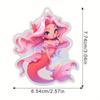 Charming Unique Acrylic Mermaid Car Pendant For Vibrant Decor Interior