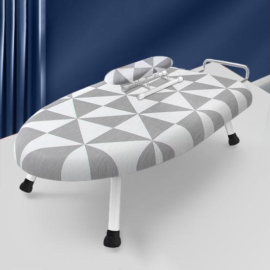 2Pcs/Set Desktop Ironing Board with Removable Washable Cover Heat-Resistant Cotton Padded Foldable Portable Anti-slip Clothes Sleeves Mini Ironing