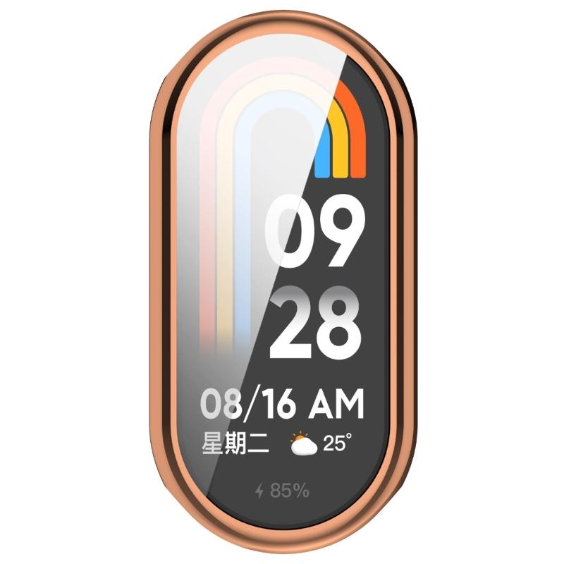 Full Coverage Plating Case Dusts Proof Shockproof Screen Protector  Electroplated Bumper Case for Watch Band 9/9NFC