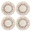 Set of 4 Use Friendly Round Tables Mats Portable Heat Insulated Tables Placemats Elegant Round Dining Cushion