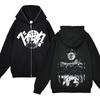 European and American fashion zippered sweatshirt Full Zip Up Hoodies
