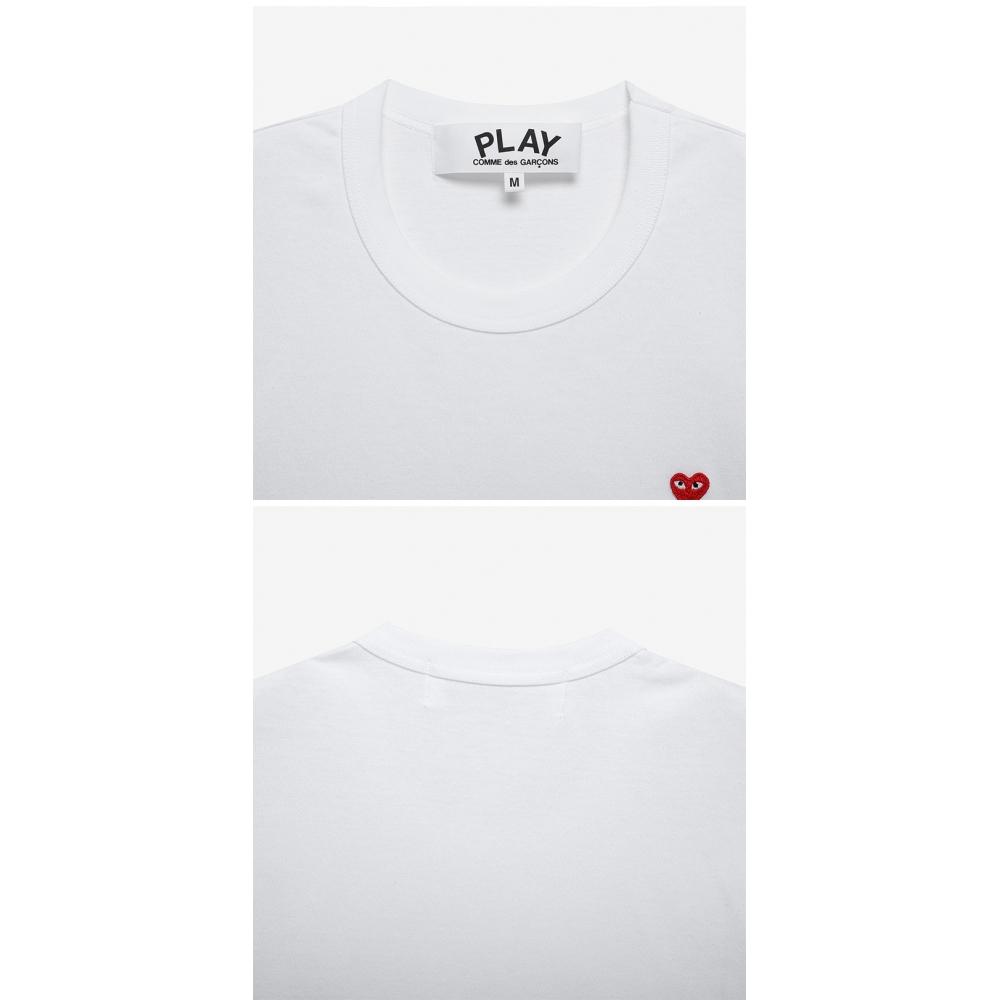 Comme DeS GarconS P1T304 2  Ax T304 051 2  Play Play Small Red Heart Waffen Men S Short Sleeve Tee