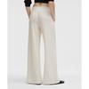 Lululemon Calça Becalm Mid Rise Wide Leg Light Ivory