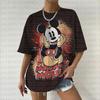 Summer  T Shirt Women  Mickey Mouse Print Female Clothes Top O-neck Ladies  Fashion Streetwear Hip-hop Shirt