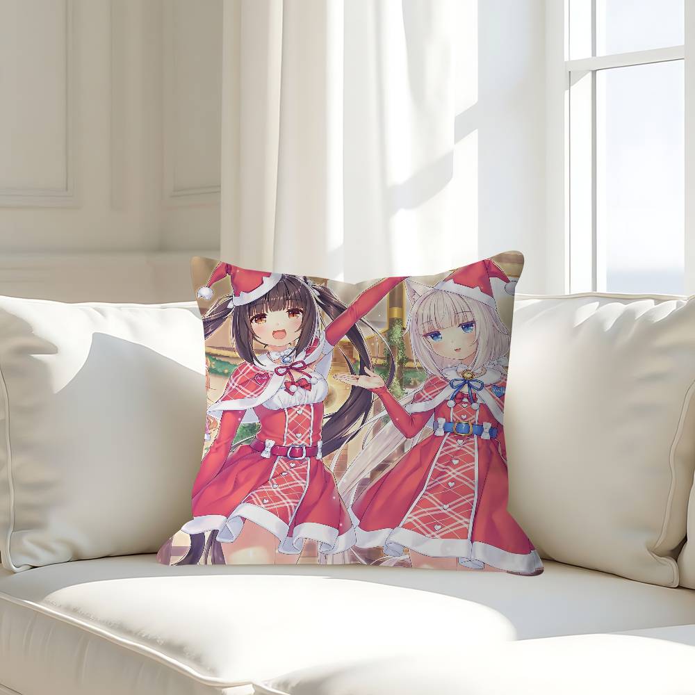 Anime N-Nekoparas Pillowcases Home Bedding Decorative Pillow Cover Wedding Super Soft Pillow Case