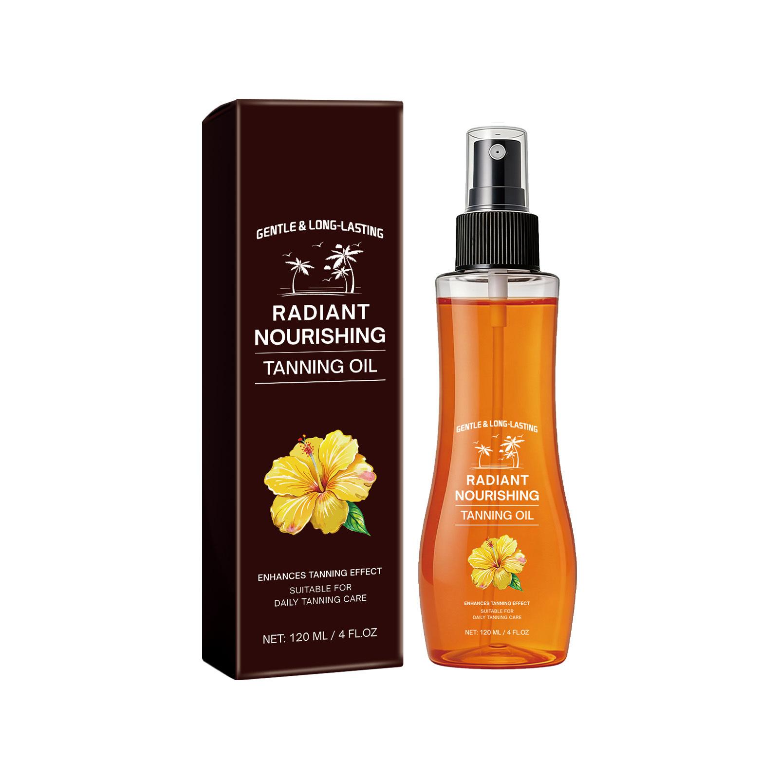 

Bronzing Oil, Body Moisturizing Oil, Oil For Enhancing And Darkening, Oil For Even Darkening And Hair Care,120ml білий