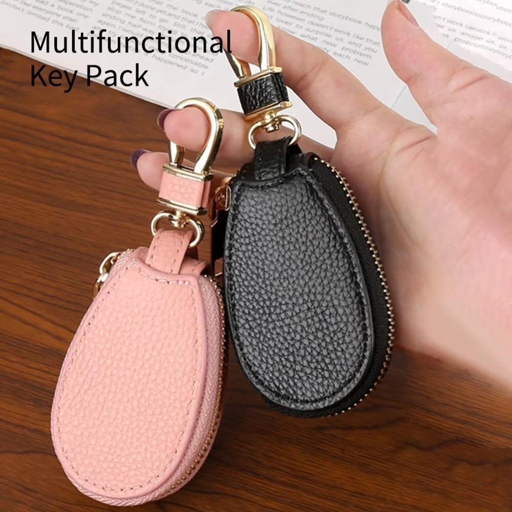 Luxury Car Key Bag Large Capacity Keychain Holder Universal Leather Key Case  Unisex