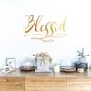 Fine Sculpture Blessed Proverbs Wall Stickers Living Room Bedroom Tv Background Decoration Wall Stickers