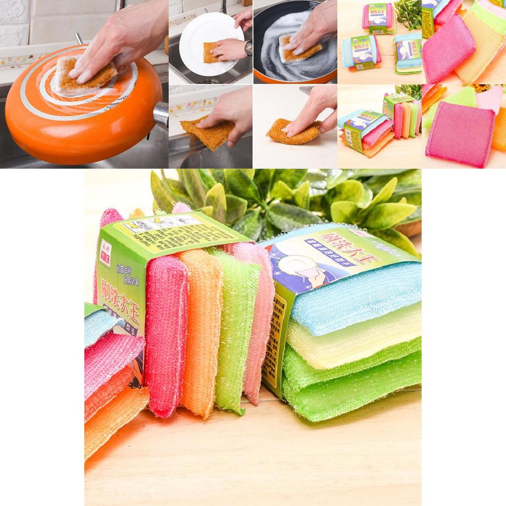 Versatile Dishwashing Brush For Effortless Cleaning With Soft Scouring Pad Design