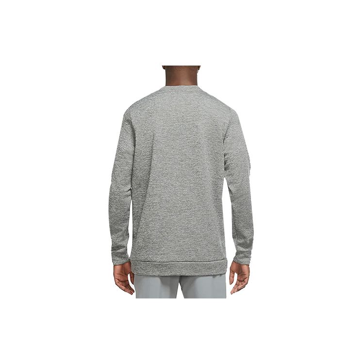 Nike Therma Training Fleece Pullover Long Sleeve Sweatshirt Men Tops Gray CU7272-063