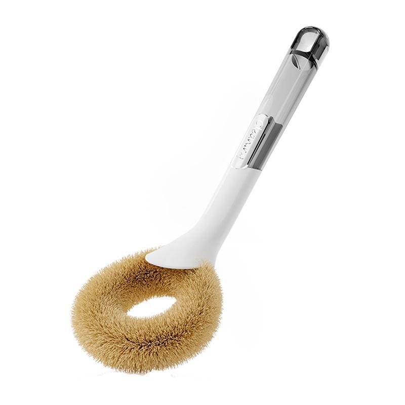 Household Coconut Palm Pot Brush Plastic Washing Pot Brush Kitchen Dishwashing Brush Pot Cleaning Brush
