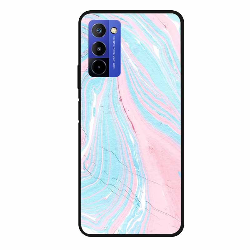 Für Wiko 10 Hülle Marmor 6,75" TPU Weiches Silikon Rückseite Handyhülle für Wiko 10 Wiko10 Coque Cartoon Antischock Stoßfest Funda
