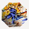 1pc Dragon Ball Z Vegeta & Goku Outdoor Umbrella - Automatic Opening/Closing - Portable 3-Fold Design - 8 Bone Iron Frame - Ideal Gift for Fans, Trave