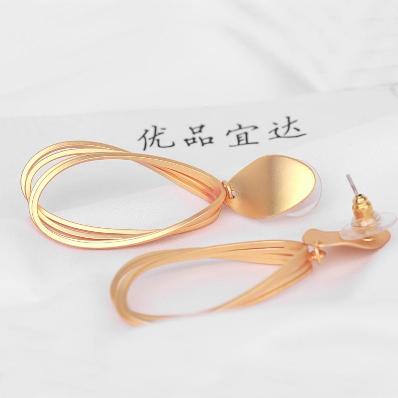 Minimalist Spiral Gold Earrings For Women Fashionable And Jewelry Versatile