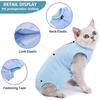INS Cat Recovery Suit for Abdominal Wounds Breathable E Collar Alternative for Anti Licking Dog Pet