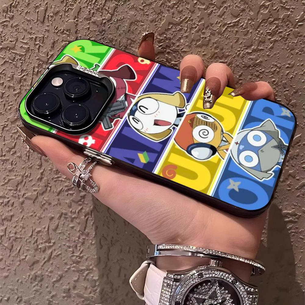 Keroro Frog Cool Gunsou Sergeant Phone Case For IPhone 17 16 15 14 13 12 11 Pro MAX Matte Shockproof Back Anti Fall Matte Cover