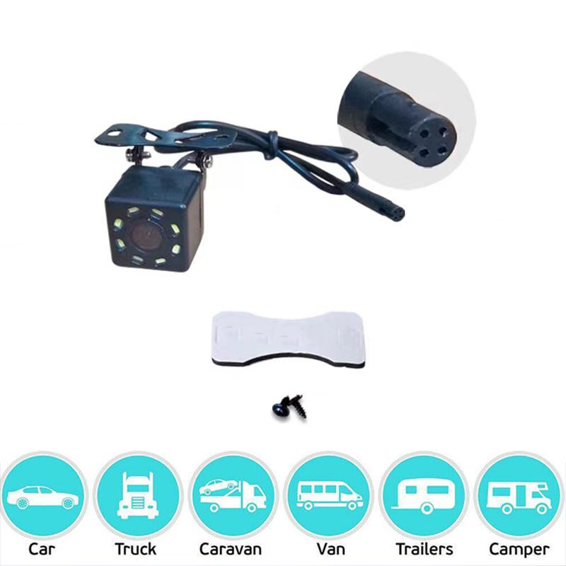 4 Pin HD Car Rear View Camera Reverse 12LED Night Vision Video Camera 170 Degree For Car Parking Camera Car Accessories