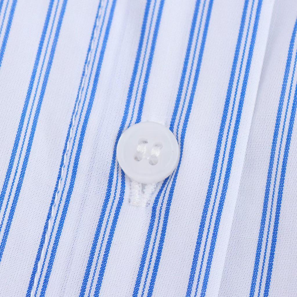 2025 Spring Women's Casual Striped Poplin Long-Sleeve Shirt