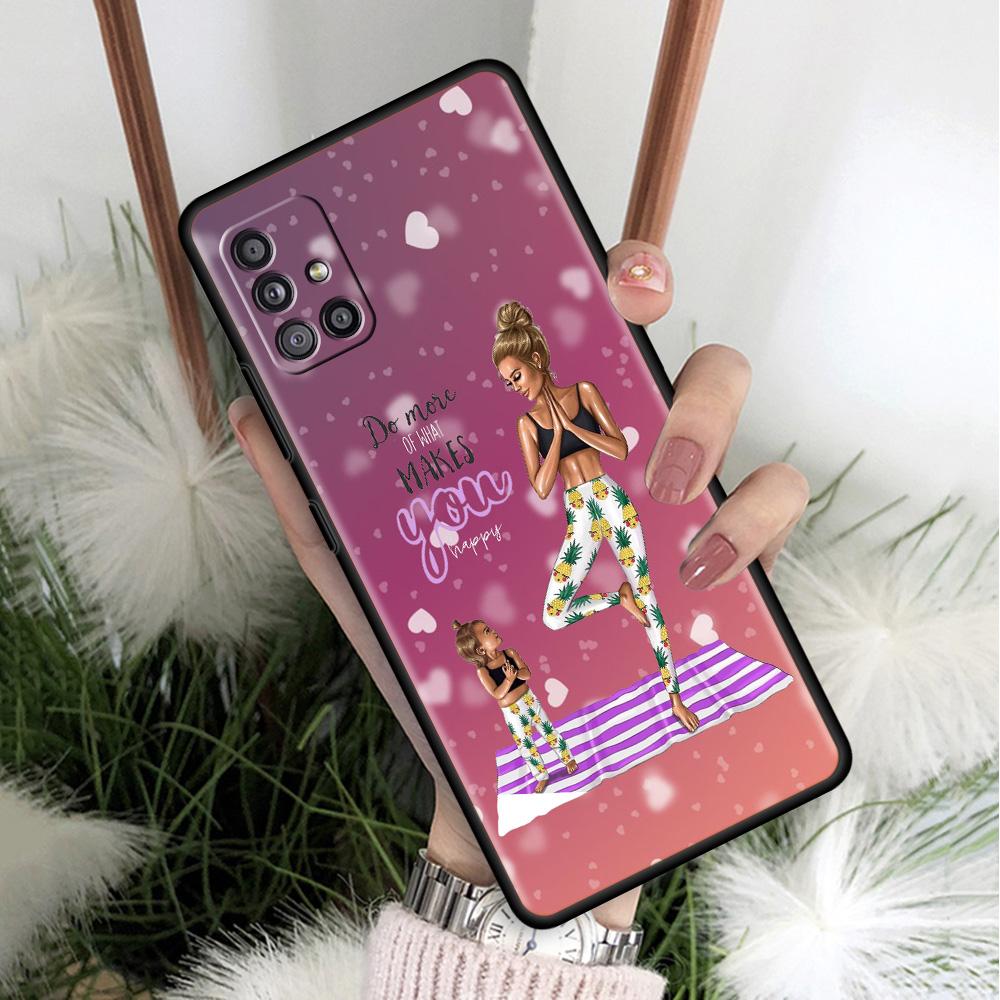 Family Children Boys And Girls Coque For Samsung Galaxy A51 A71 A12 A21s A72 A52 A42 A32 A22 A41 A31 A02s A03s Soft Phone Cases
