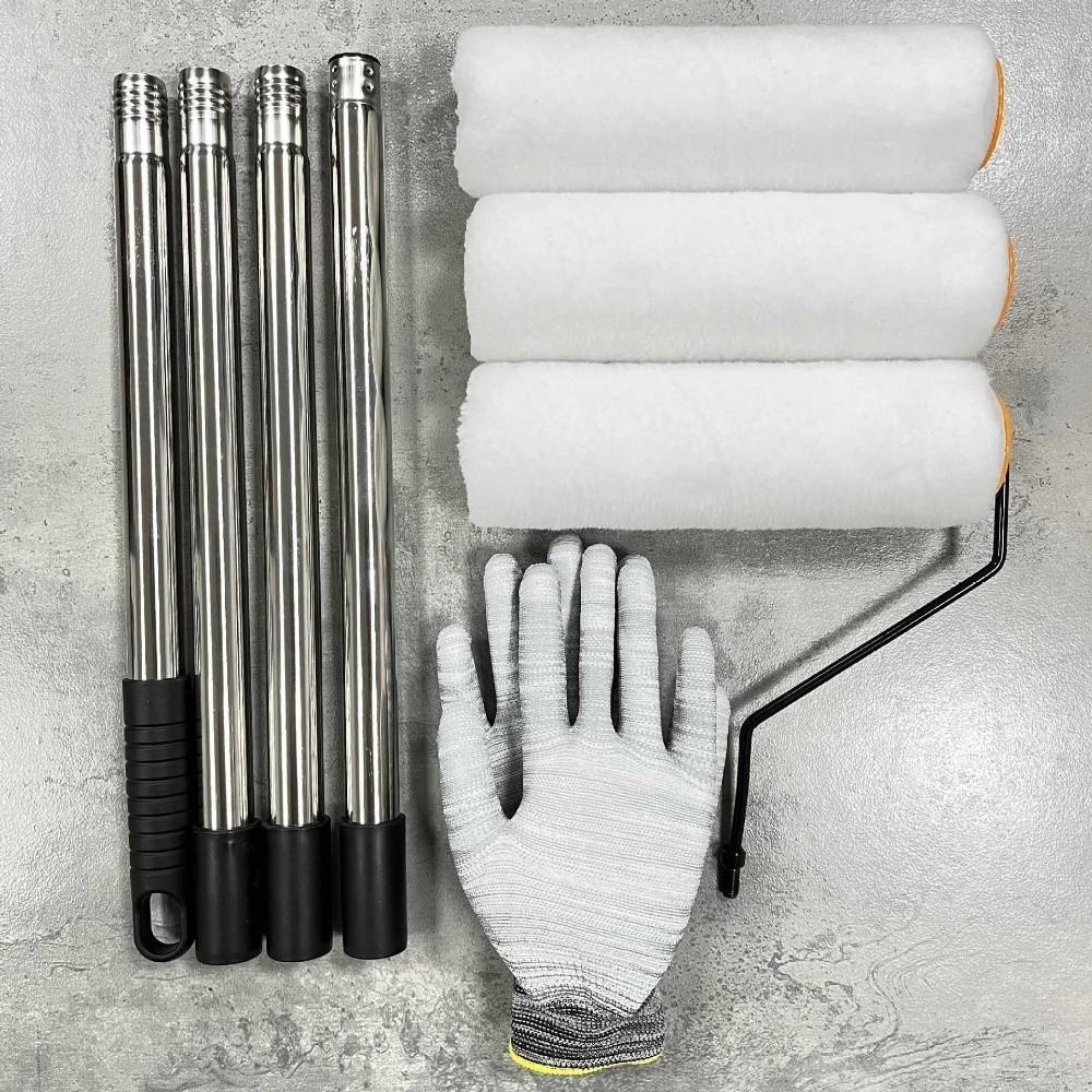 Detachable Paint Roller Extension Pole 170/205/240cm Latex Paint Brush Set Household Use