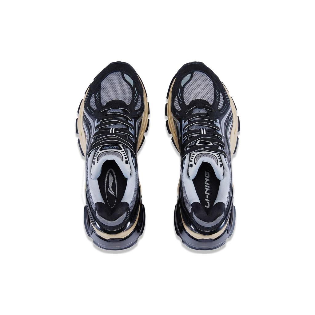 Li Ning Liejun Bow Comfortable Versatile Non-Slip Wear-Resistant Low-Top Running Shoes Men Running Shoes Gray AZGT067-1