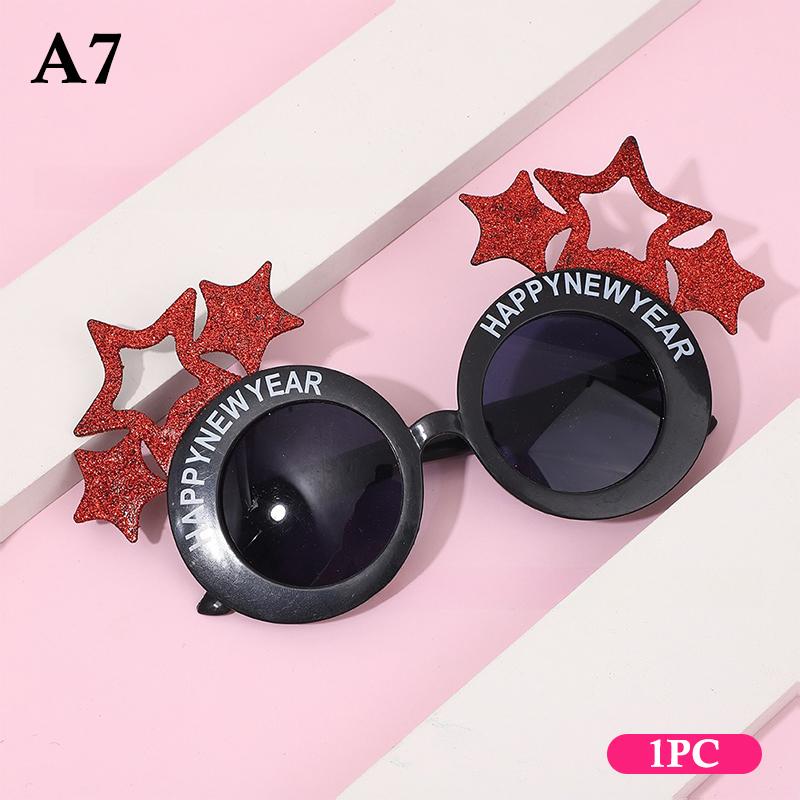2026  Year Glasses Funny Glasses Eve Party Decoration Po Booth Prop Pc Sunglasses Christmas Supplies 1/3/4Pcs