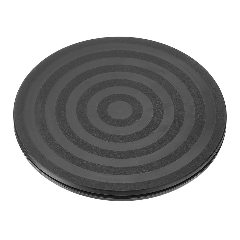 

uxcell Rotating swivel stand with steel ball bearings lazy susan monitor TV sculpture model for display 20 cm