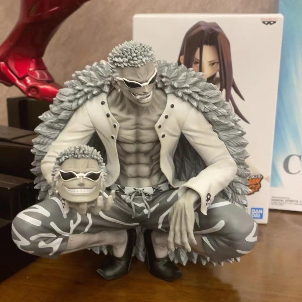 One Piece Donquixote Doflamingo Anime Figure Oka Shichibukai Car Ornaments Statue Action Figurine Collectible Model Toys 15 .5cm