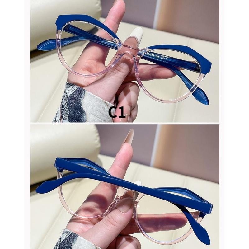 Dámské brýle: trendy nadrozměrné kočičí brýle v barevných blocích