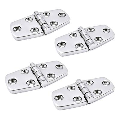 4 Pieces Stainless Steel Strap Hinge 180 Degree Folding Door Hinge Heavy Duty Casting Hinge For Marine Boat Yacht