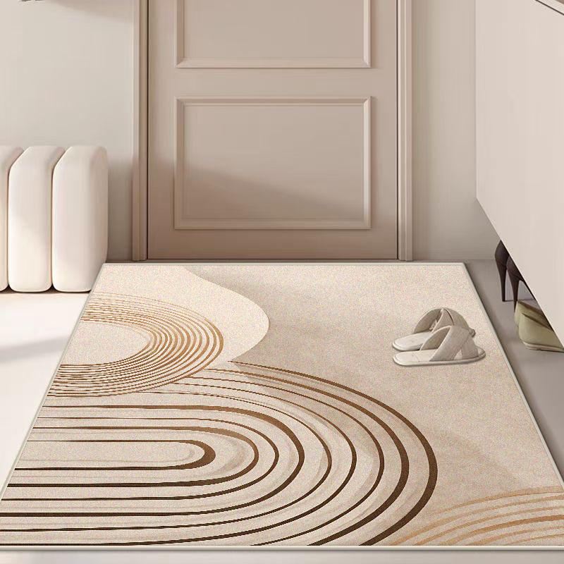 Nordic Style Abstract Big Size Decorative Rug for Living Room Antiskid Easy Cleaning Sofa Table Mat Soft Foldable Bedroom Carpet