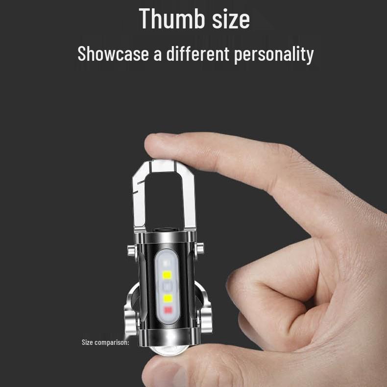 Mini LED Keychain Flashlight for Outdoor and Household Use