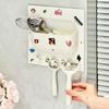 Cartoon Cat Multifunctional Storage Rack For Bathroom Cosmetics Plastic Wall Without Mark Punching Storage Rack Diy Decoration
