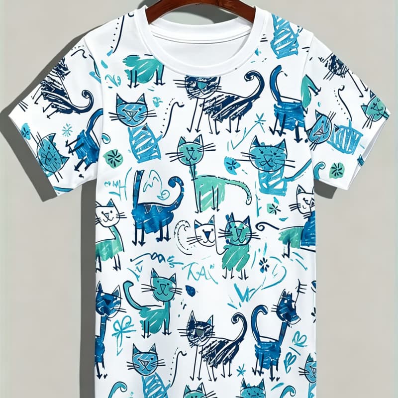 

Men s Fashion 3D Printed Men s T-Shirt Round Neck Short Sleeve Trendy Street Wear XL